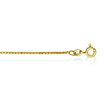 Pan Jewelry, Veneziansk kjede i forgylt 925 sølv 1,25 mm, 50 cm