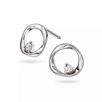Pan Jewelry, Øredobber i 925 sølv med zirkonia