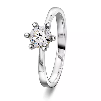 Pan Jewelry, Ring i 925 sølv med zirkonia