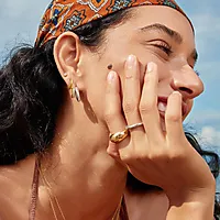 Bilde nummer 2 av Øreringer i 925 flerfarget sølv med zirkonia