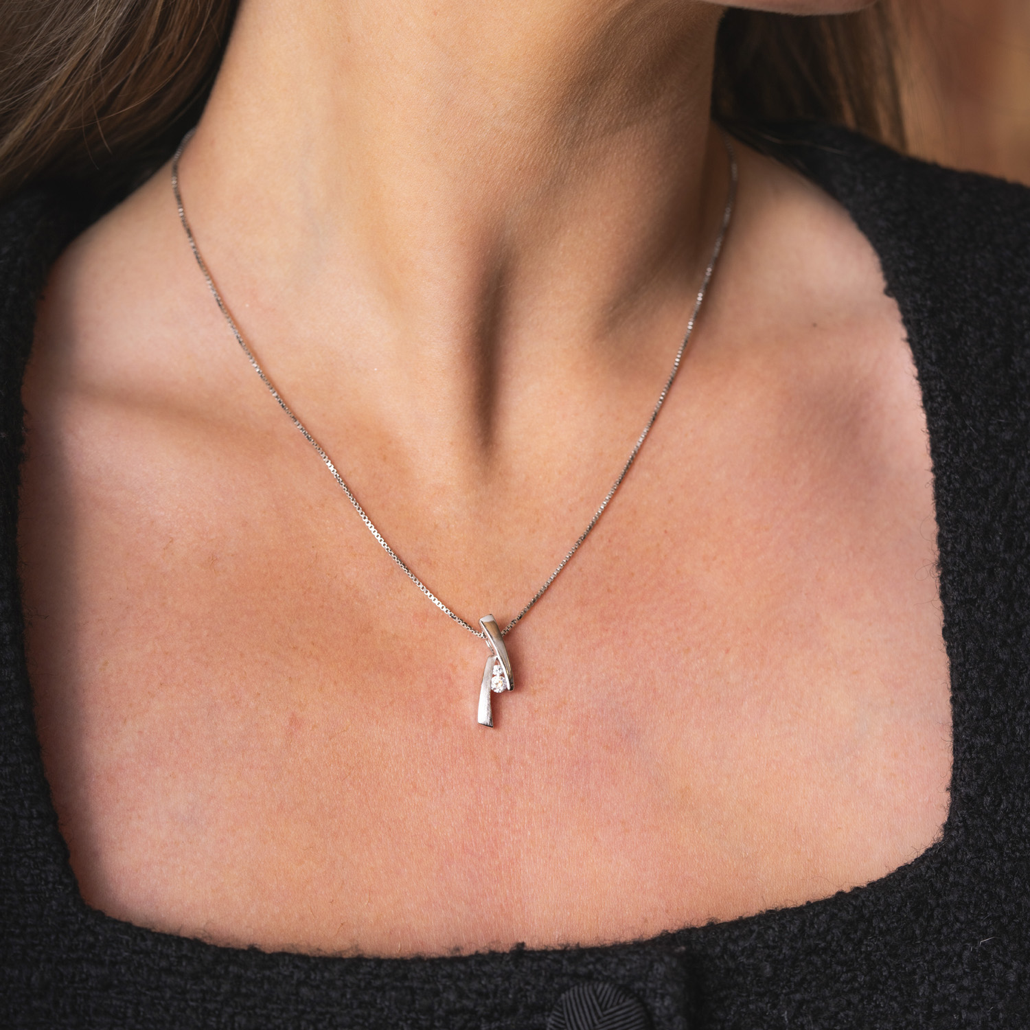 Bilde nummer 2 av Pan Jewelry, Smykkesett i 925 sølv med zirkonia