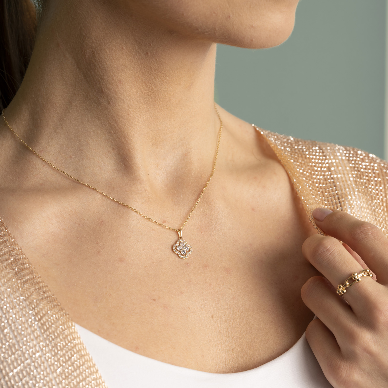 Bilde nummer 2 av Pan Jewelry, Anheng i 585 gult gull med zirkonia