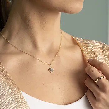 Bilde nummer 2 av Pan Jewelry, Anheng i 585 gult gull med zirkonia