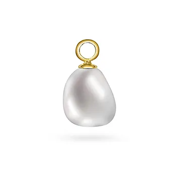 Pearlfect charms i 925 forgylt sølv