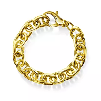 Anker armbånd i forgylt 925 sølv 11,85 mm, 21 cm