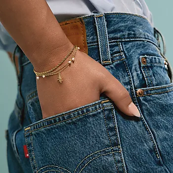 Bilde nummer 2 av Vega armbånd i forgylt med stjerne