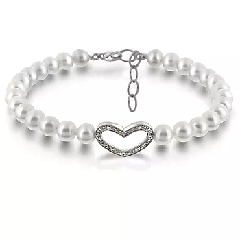 Pan Jewelry, Armbånd i 925 sølv med diamant 0,02ct
