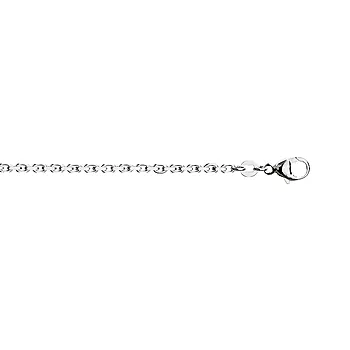 Anker kjede i 925 rhodinert sølv 2,1 mm - 50 cm
