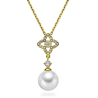 Pan Jewelry, Smykke i forgylt 925 sølv med perle og zirkonia