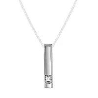 Pan Jewelry, Allianseanheng i 585 hvitt gull med diamant 0,03 ct