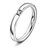 Pan Jewelry, Lady alliansering i 585 hvitt gull med diamant 0,03 ct TWSI