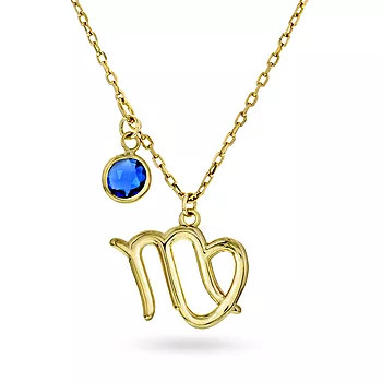 Pan Jewelry, Smykke i 925 forgylt sølv med zirkonia og horoskop Jomfruen