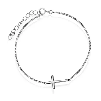 Armbånd i 925 sølv med kors