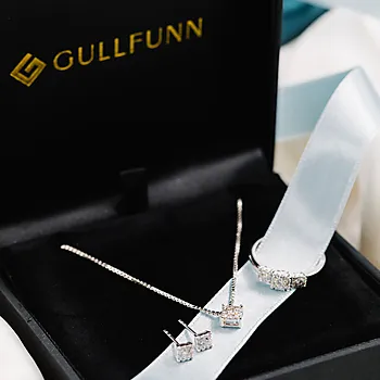 Bilde nummer 4 av Line diamantring i 375 hvitt gull 0,25 ct