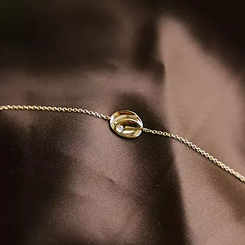 Bilde nummer 2 av Pan Jewelry, Armbånd i forgylt sølv med zirkonia