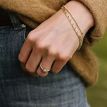 Bilde nummer 2 av Armbånd i 585 gult gull, 19 cm