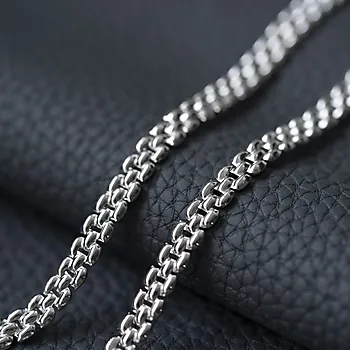 Bilde nummer 2 av Pan Jewelry, Collier i rhodinert 925 sølv 6,3 mm, 50 cm