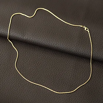 Bilde nummer 2 av Pan Jewelry, Rund veneziansk kjede i forgylt 925 sølv 1,8 mm, 45-50 cm