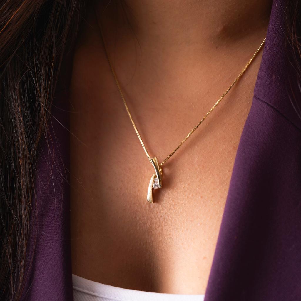 Bilde nummer 2 av Pan Jewelry, Smykkesett i forgylt 925 sølv med zirkonia