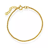 Pan Jewelry, Armbånd i forgylt 925 sølv 19 cm