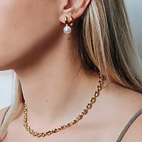 Bilde nummer 2 av Øreringer i 925 forgylt sølv