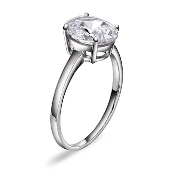 Lyra ring i 925 sølv med zirkonia