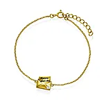 Armbånd i 925 forgylt sølv med "Mamma glad i deg"