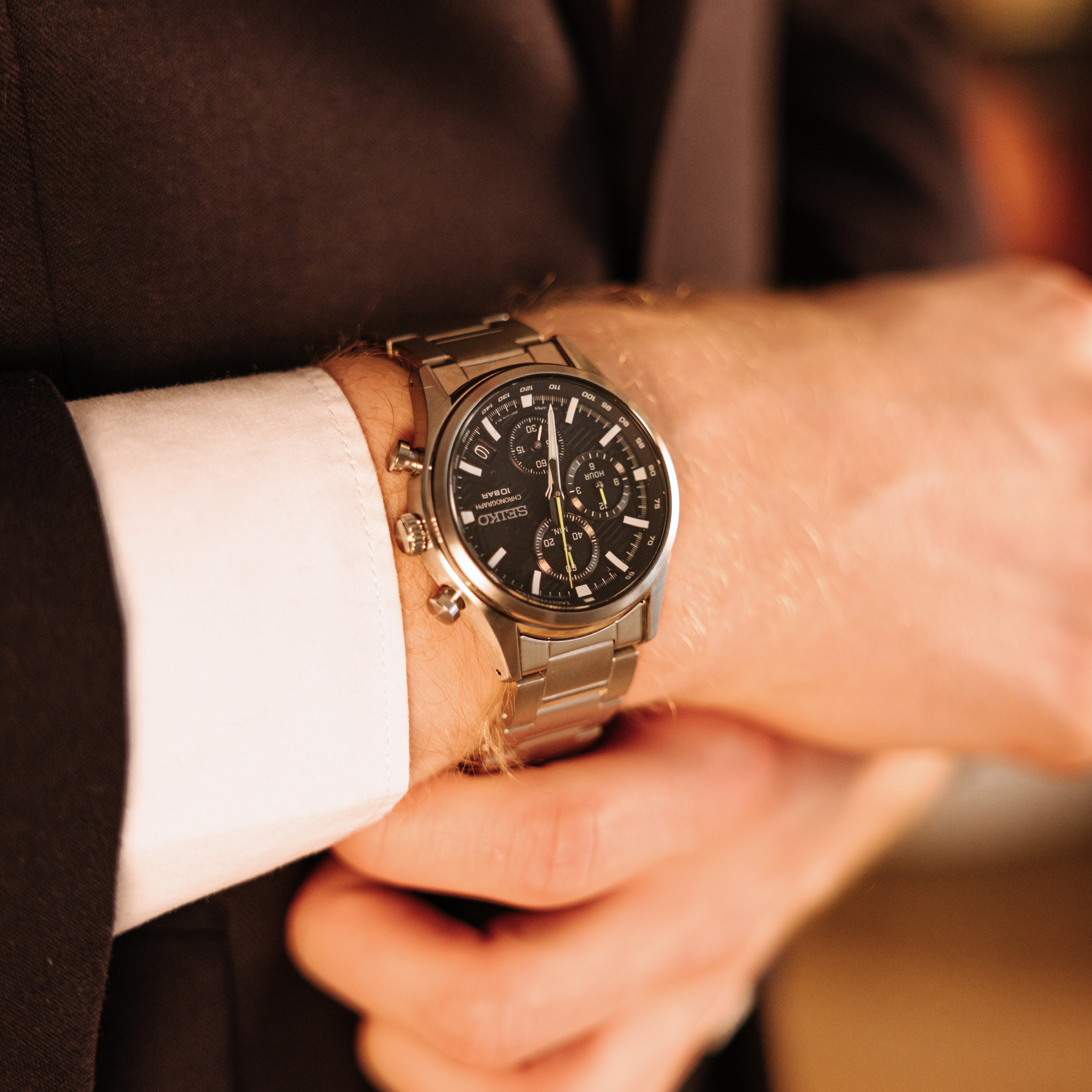 Bilde nummer 3 av Seiko, Basic herreklokke med stållenke