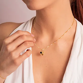 Bilde nummer 4 av Pan Jewelry, Smykke i forgylt 925 sølv med gylne zirkonia