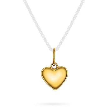 Anheng i 585 gult gull med hjerte