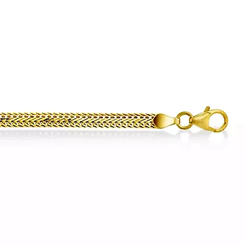 Armbånd i forgylt sølv, 19 cm