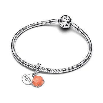 Bilde nummer 3 av Pandora Moments, Charm i  925 sølv med zirkonia og imitert korall