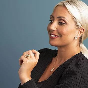 Bilde nummer 3 av Pan Jewelry, Ring i forgylt 925 sølv med zirkonia