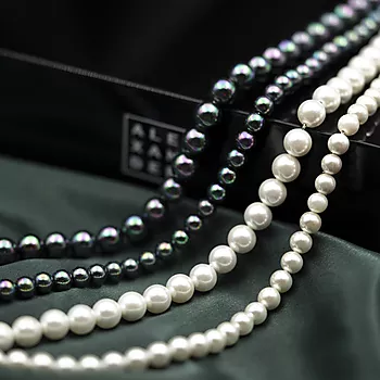 Bilde nummer 3 av Pan Jewelry, Perlekjede hvitt 8 mm