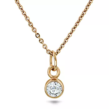 Pan Jewelry, Anheng i 925 rosèforgylt sølv med zirkonia