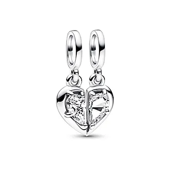 Pandora Moments, Charms i 925  sølv med delbar mor/datter
