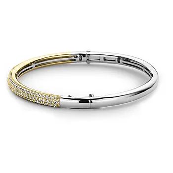 Bilde nummer 4 av Ti Sento, Armring i  forgylt 925 sølv med zirkonia