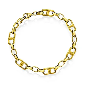 Armbånd i forgylt stål