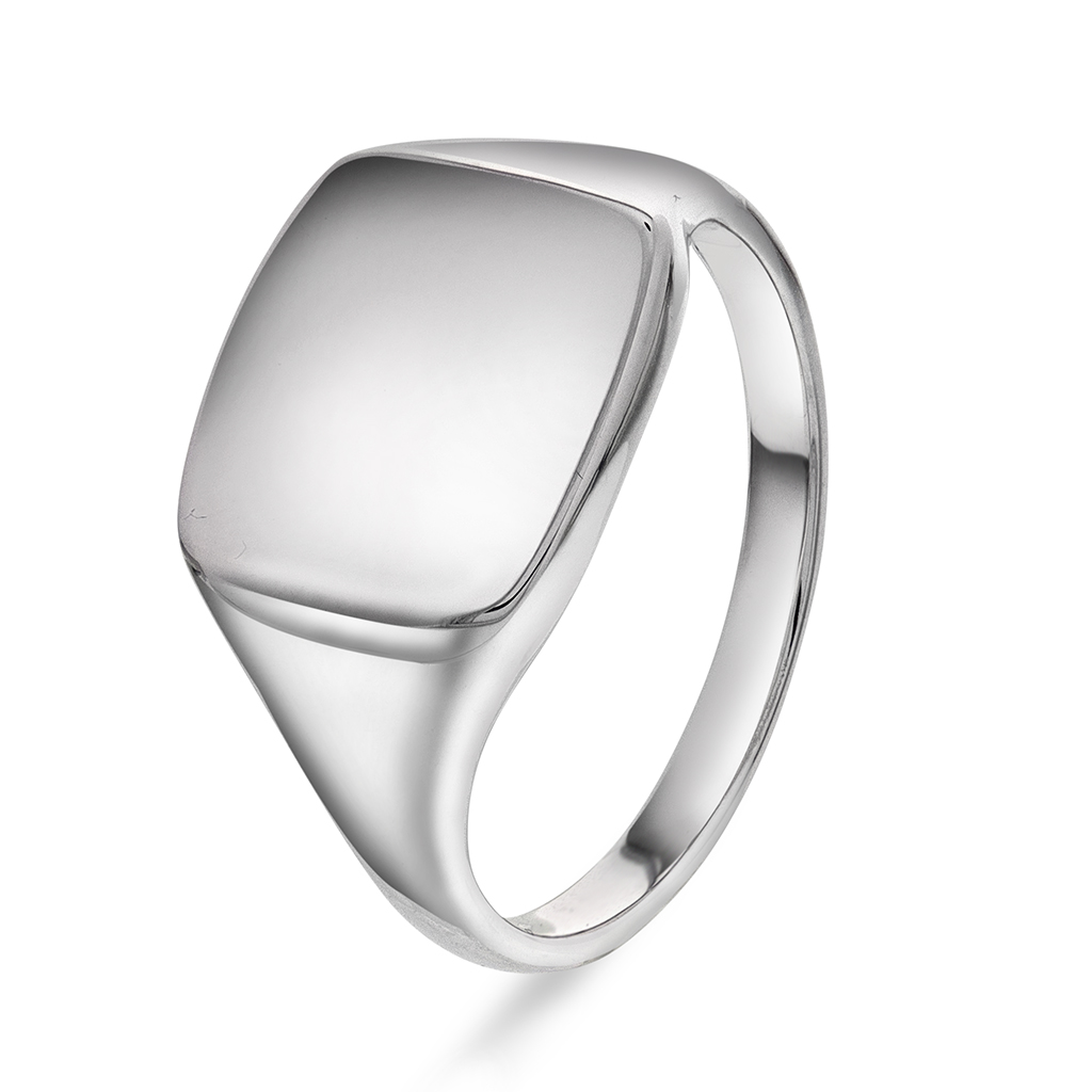 King ring i sølv, signetring large, størrelse King ring i sølv, signetring large, 72