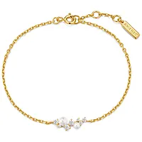 Bilde nummer 3 av Armbånd i 925 forgylt sølv med skjellperler