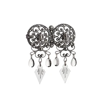 Halssølje i 830 oksidert sølv