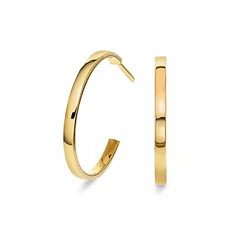 Pan Jewelry, Øreringer i 585 gult gull med 22 mm i diameter