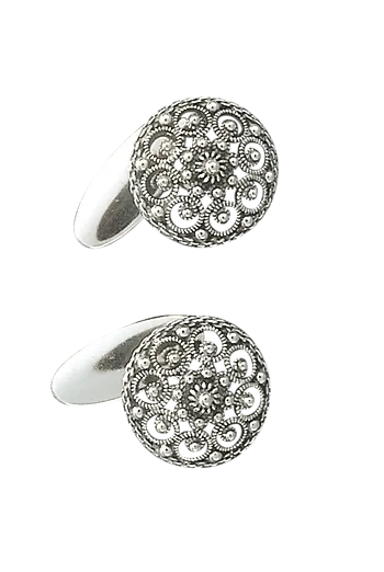 Bilde nummer 2 av Mansjettknapper i 830 oksidert sølv