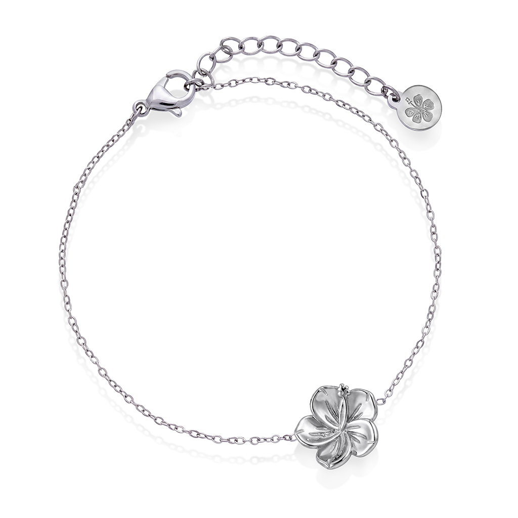 Hibiscus armbånd i stål