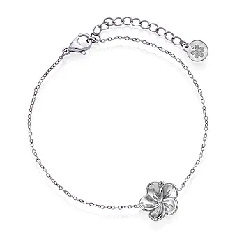 Hibiscus armbånd i stål