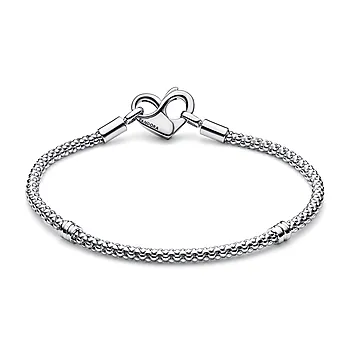 Bilde nummer 3 av Pandora Moments, Armbånd i 925 sølv med nagler og hjerte