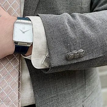 Bilde nummer 4 av Mansjettknapper og slipsnål i stål med zirkonia