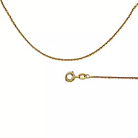 Rund ankerkjede i 925 forgylt sølv 1,5 mm, 34-90 cm
