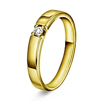 Sonja alliansering i 585 gult gull med 0,07 ct TWVS