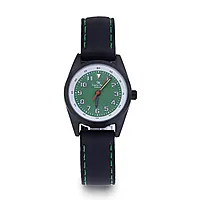 Barneklokke med sort silikonrem